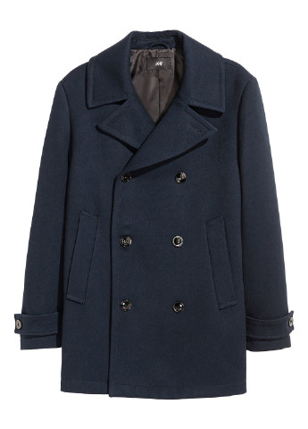 Синее демисезонное Пальто пиджак H&M
