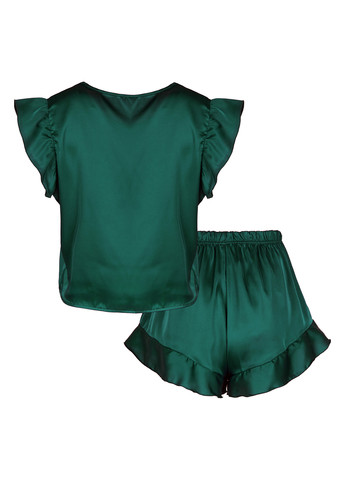 Изумрудная всесезон пижама (топ, шорты) топ + шорты Fleri