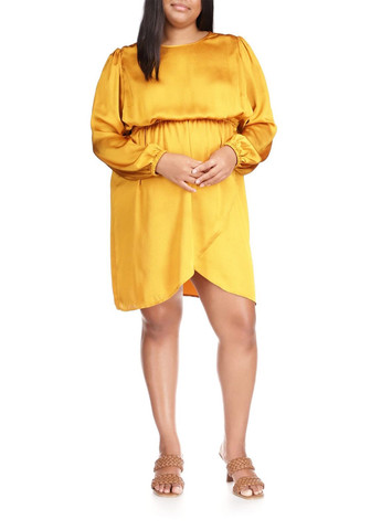 Жовтий святковий сукня а-силует Michael Kors однотонна