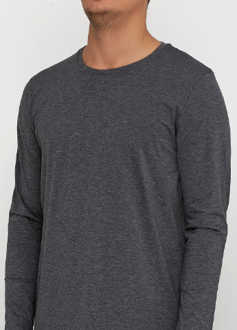 Лонгслів Livergy меланж темно-сірий спортивні