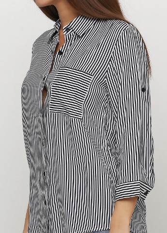 Черно-белая демисезонная блуза Viola & C