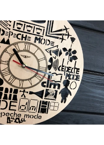 Оригинальные настенные часы из дерева «Depeche Mode» 7Arts (253567097)
