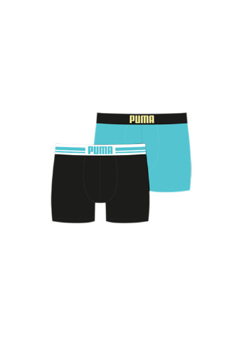 Чоловіча спідня білизна Puma Placed Logo Boxer Shorts 2 Pack сині спортивні
