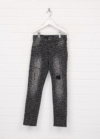 Черные демисезонные скинни джинсы Sisley