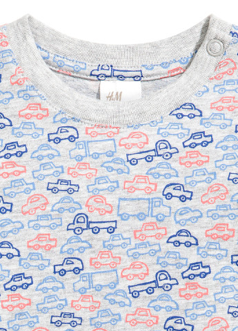 Серая всесезон пижама (футболка, шорты) H&M