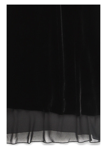 Черное кэжуал платье а-силуэт Sara однотонное