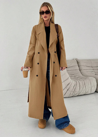 Плащ SHEIN тренчкот на пуговицах демисезон (346914184)