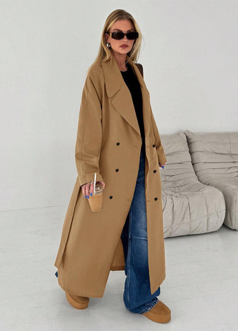 Плащ SHEIN тренчкот на пуговицах демисезон (346914184)