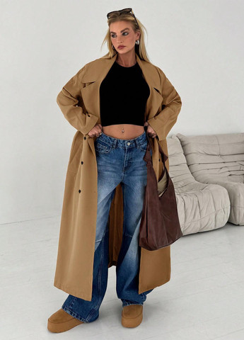 Плащ SHEIN тренчкот на пуговицах демисезон (346914184)