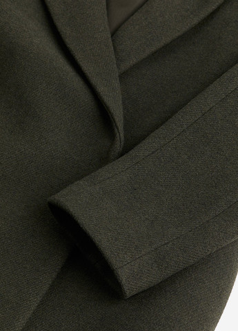 Темно-зеленое демисезонное Пальто двубортное H&M