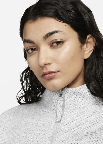 Світло-сіра демісезонна куртка dq6999-084 Nike Forward Jacket Women's 1/4-Zip Jacket