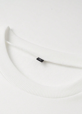 Білий світшот SHEIN напис без декору (346914260)