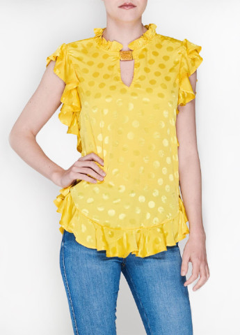 Желтая летняя блуза Biba