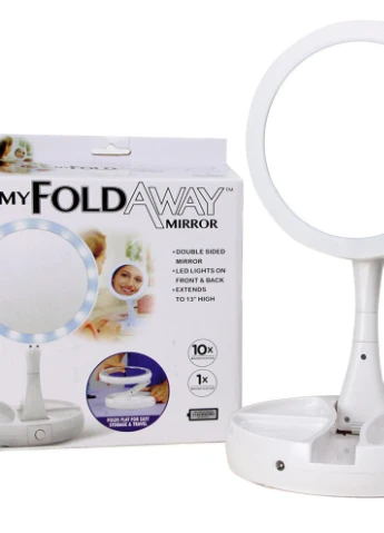 Дзеркало для макіяжу з led-підсвічуванням "MyFoldAway" Mix Shop (213239369)