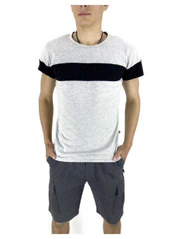 Серый летний комплект (футболка, шорты) Intruder