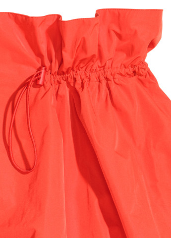 Красная кэжуал однотонная юбка H&M баллон