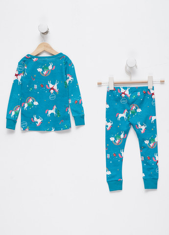 Морской волны всесезон пижама (лонгслив, брюки) лонгслив + брюки No Brand