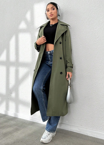 Плащ SHEIN тренчкот на гудзиках демісезон (329521805)