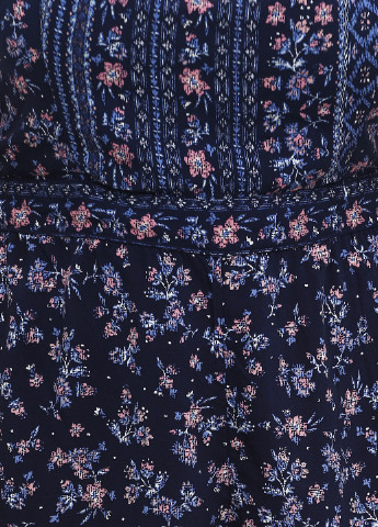 Комбинезон C&A комбинезон-шорты цветочный тёмно-синий кэжуал вискоза