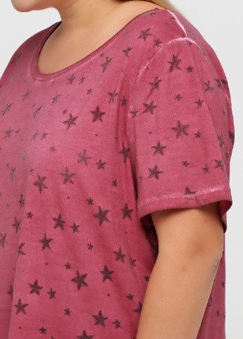 Розовая летняя футболка Sheego