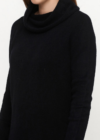 Черное кэжуал платье Alpini однотонное