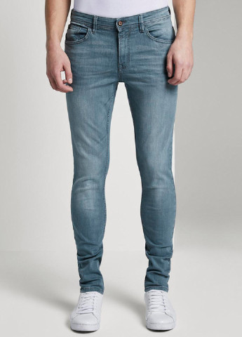 Синие демисезонные скинни джинсы Tom Tailor