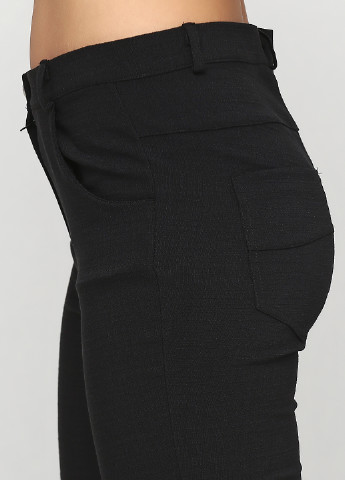 Черные кэжуал демисезонные прямые брюки ANVI