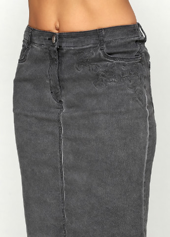 Серая джинсовая однотонная юбка Betty Barclay карандаш