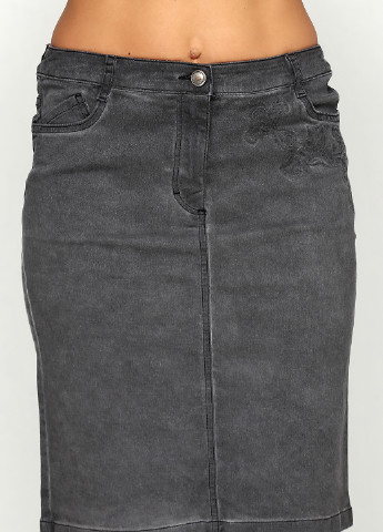 Серая джинсовая однотонная юбка Betty Barclay карандаш