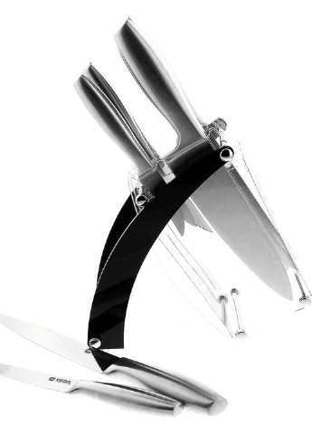 Набір ножів Razor 9 пр. (50112) Vinzer сірий, метал