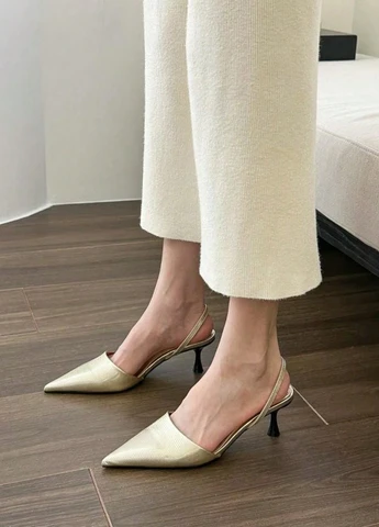 SHEIN Туфлі золотий з штучна шкіра, китай — демісезон (324027913)