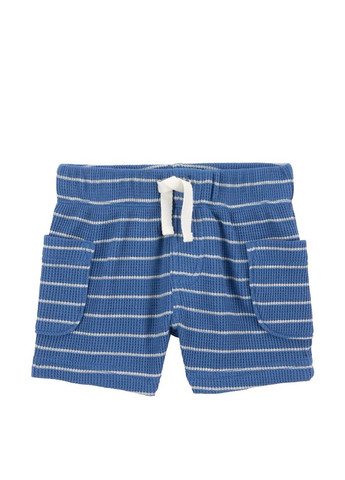 Синий демисезонный комплект (футболка, боди, шорты) Carter's