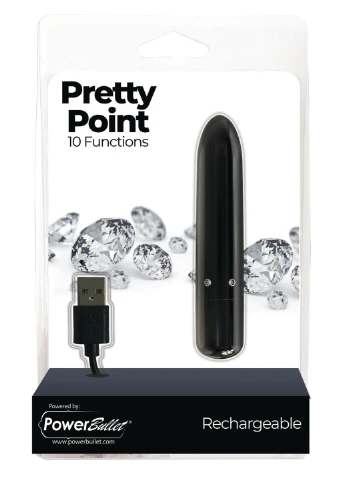 Віброкуля - Pretty Point Rechargeable Bullet Black PowerBullet (254551087)