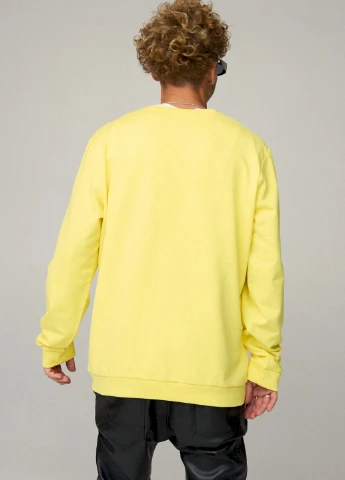 Жовтий світшот чоловічий oversize /no flis/ YAPPI (252259219)