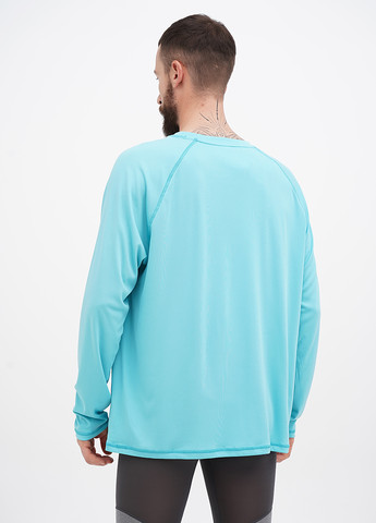 Бирюзовый демисезонный спортивный лонгслив Jockey однотонный