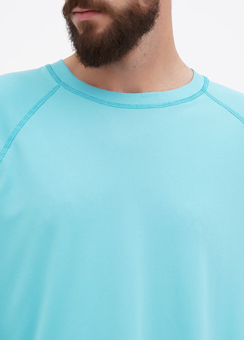 Бирюзовый демисезонный спортивный лонгслив Jockey однотонный