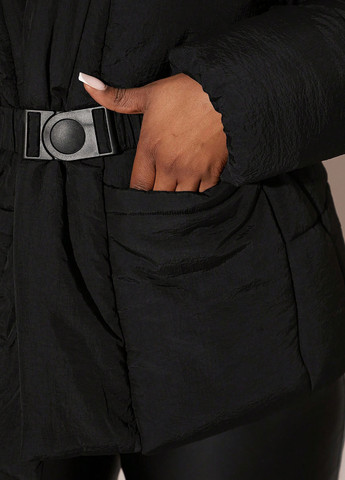 Черная зимняя куртка SHEIN