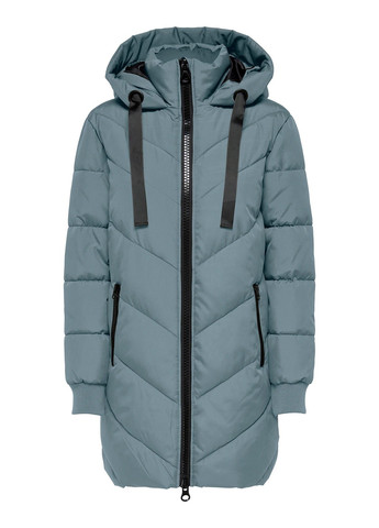 Темно-бирюзовая демисезонная куртка куртка-пальто Only