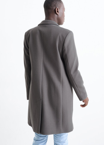 Сіре демісезонне Пальто двобортне C&A