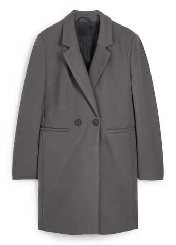 Сіре демісезонне Пальто двобортне C&A