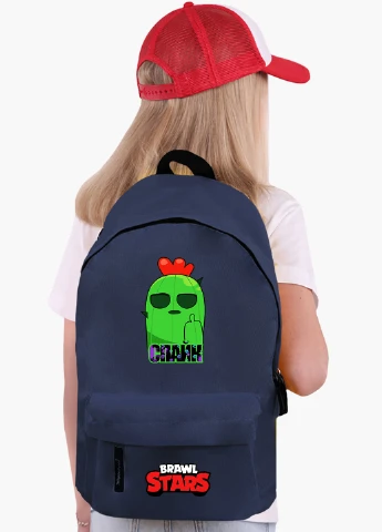 Детский рюкзак Спайк Бравл Старс (Spike Brawl Stars) (9263-1013) MobiPrint (217832458)