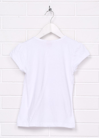Белая летняя футболка с коротким рукавом Kayacan