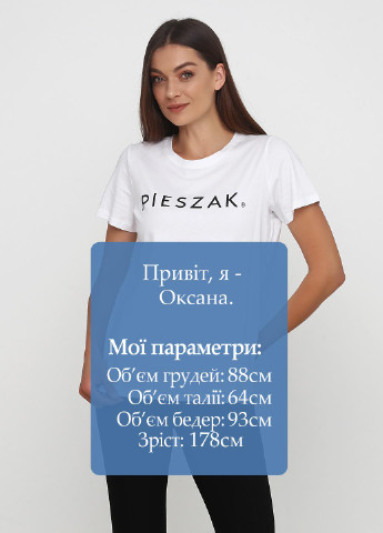 Біла літня футболка Pieszak