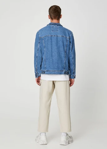 Синя демісезонна куртка Pull & Bear