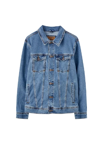 Синя демісезонна куртка Pull & Bear