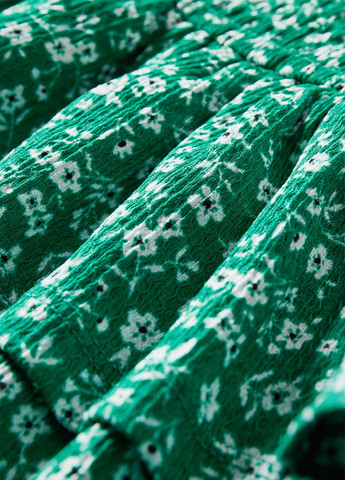 Зеленая кэжуал цветочной расцветки юбка C&A клешированная
