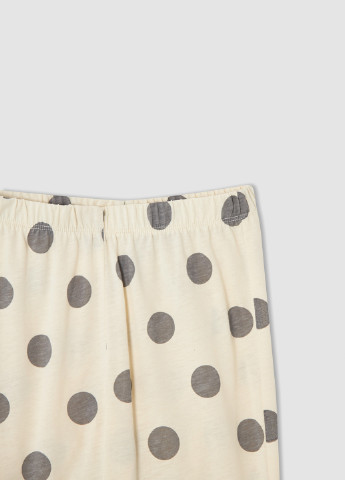 Светло-бежевая всесезон пижама (лонгслив, брюки) лонгслив + брюки DeFacto