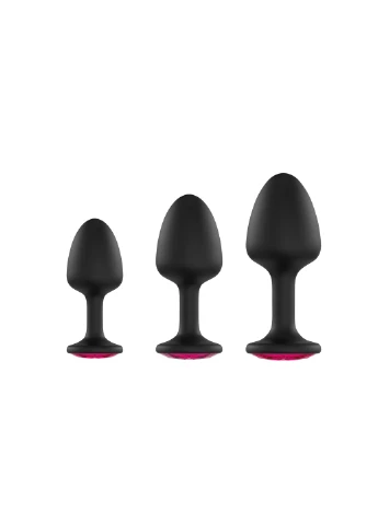 Анальная пробка Geisha Plug Ruby L с шариком внутри, создает вибрации, макс. диаметр 4см Dorcel (254953792)