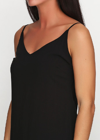 Черное кэжуал платье с коротким рукавом Gestuz однотонное
