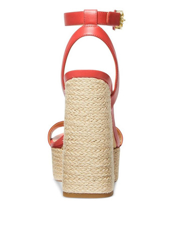 Красные босоножки Michael Kors с ремешком на плетеной подошве